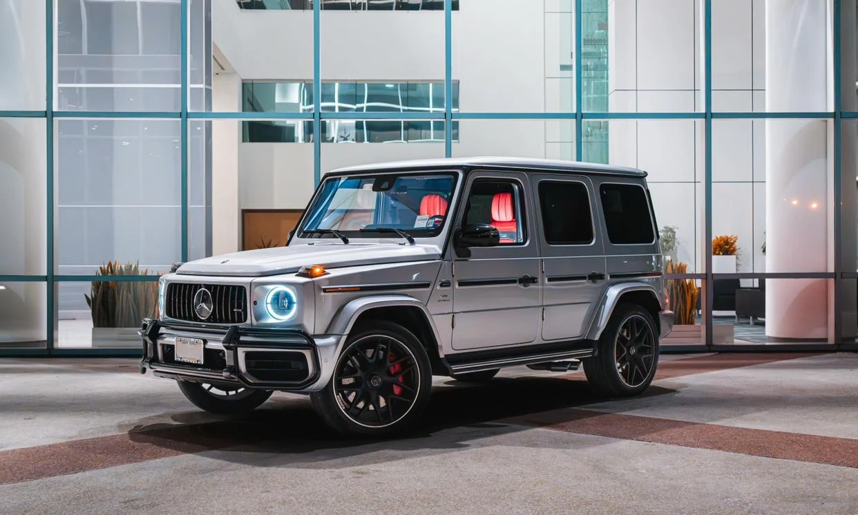 Silver Mercedes-AMG G63 exterior